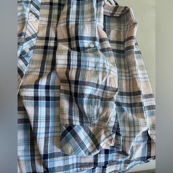 NWT - Barbour Women’s Linen Blended Seaglow Plaid Shirt - US 10/L - Picture 8 of 12